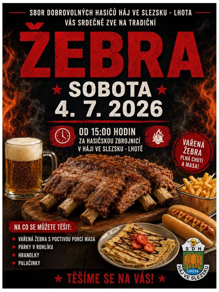 4.7.2026 za hasičskou zbrojnicí v Háji ve Slezsku - Lhotě