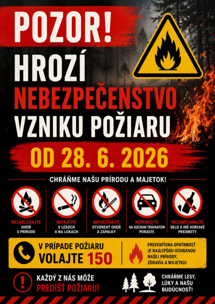 OR HaZZ vyhlásilo čas zvýšeného nebezpečenstva