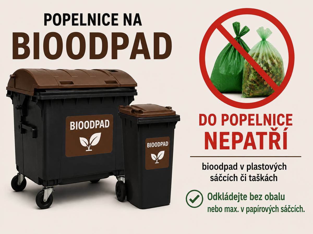 Hejničtí a Ferdinandovští, startuje velká změna v nakládání s odpady v Hejnicích. Již nyní ve středu a čtvrtek nás čekají první svozové dny. A nově se také po městě začne (již tento týden) svážet i bioodpad z hnědých popelnic. Abychom ale splnili základní podmínku odkládání bioodpadu do těchto kontejnerů, je třeba vzít na vědomí, že odpad tam nemůžeme odložit v žádném plastovém či jinak nerozložitelném obalu. Toto platí jak pro domácí nádoby u domků, tak hlavně pro sídliště a bytové domy, kde je nádoba o chlup dále než doma na zahradě. Děkujeme za to, že pochopíte, že byste také nechtěli používat na své zahradě, zahrádce či záhonu kompost, ze kterého by vám lezly kousky igelitových tašek či jiných plastových obalů. Díky.  Papírové sáčky či tašky z papíru jsou možné ponechat v nádobách. Děkujeme za rozšíření této informace mezi vaše okolí, je to podstatná povinnost, protože bioodpad se následně nedotřiďuje jako jiná frakce tříděného odpadu.
