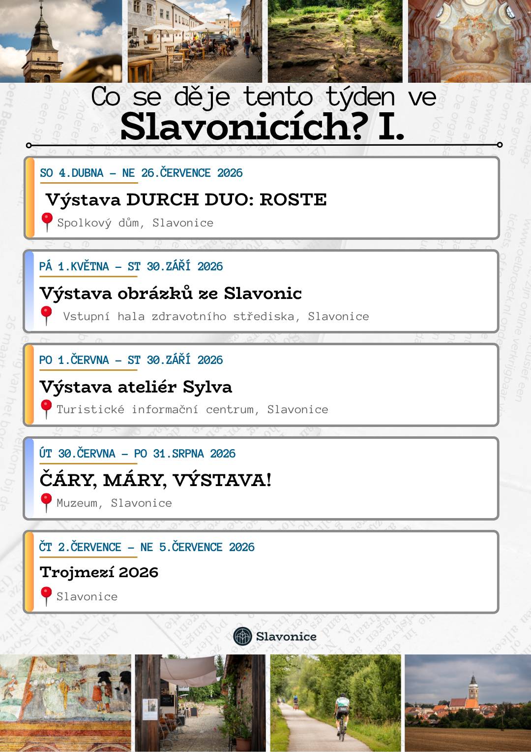 Co se děje tento týden ve Slavonicích?