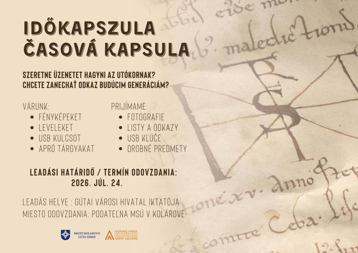 Mesto Kolárovo dosiahlo ďalší významný míľnik: na kruhovom objazde na kostolnom námestí bude už čoskoro osadená socha nášho prvého svätého kráľa, svätého Štefana. Do jej vnútra umiestnime časovú kapsulu, ktorá uchová odkazy a spomienky pre budúce generácie.