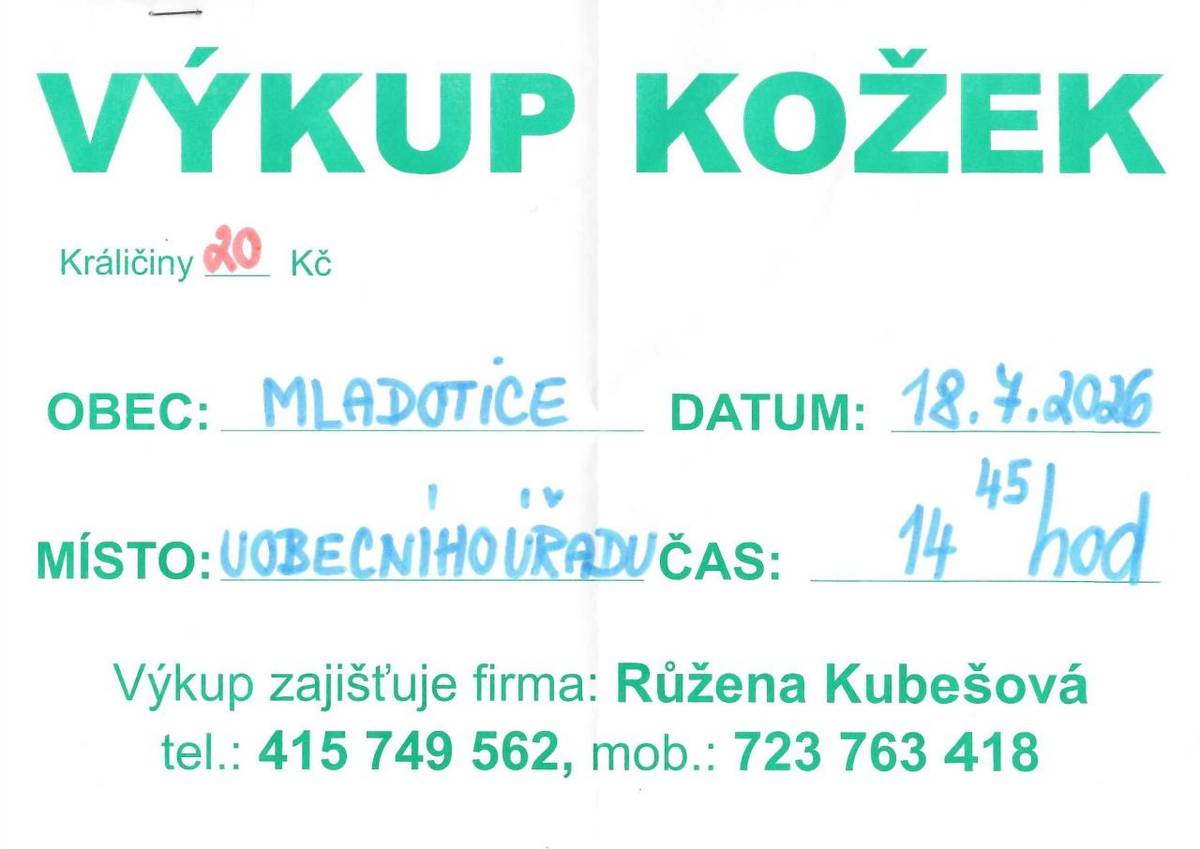- 18. 7. 2026 od 14:45 hod.