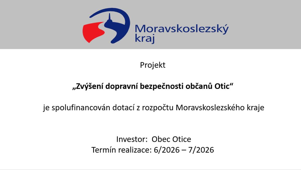 Na realizaci projektu poskytl dotaci Moravskoslezský kraj.