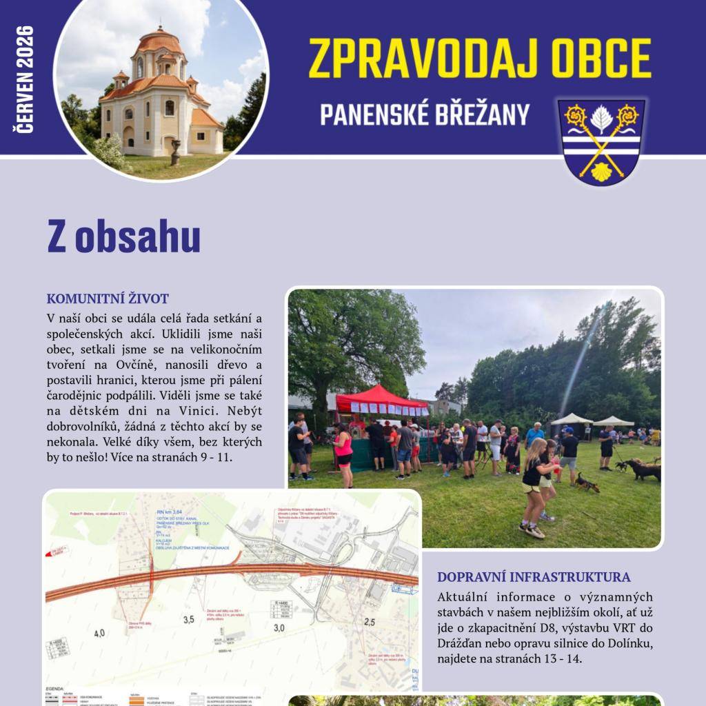 Vážení Břežaňáci, v těchto dnech dostáváte do svých domovních schránek nové číslo Zpravodaje, které je opět plné informací. Pro zájemce je k dispozici také elektronická verze ve formátu PDF, kterou si můžete stáhnout na níže uvedeném odkazu. Přejeme příjemné čtení!