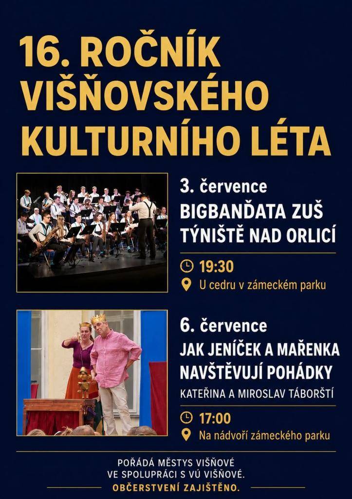 16. ročník Višňovského kulturního léta 3.7.  a 6.7.2026