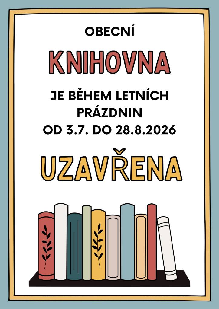 Informace o provozní době o prázdninách