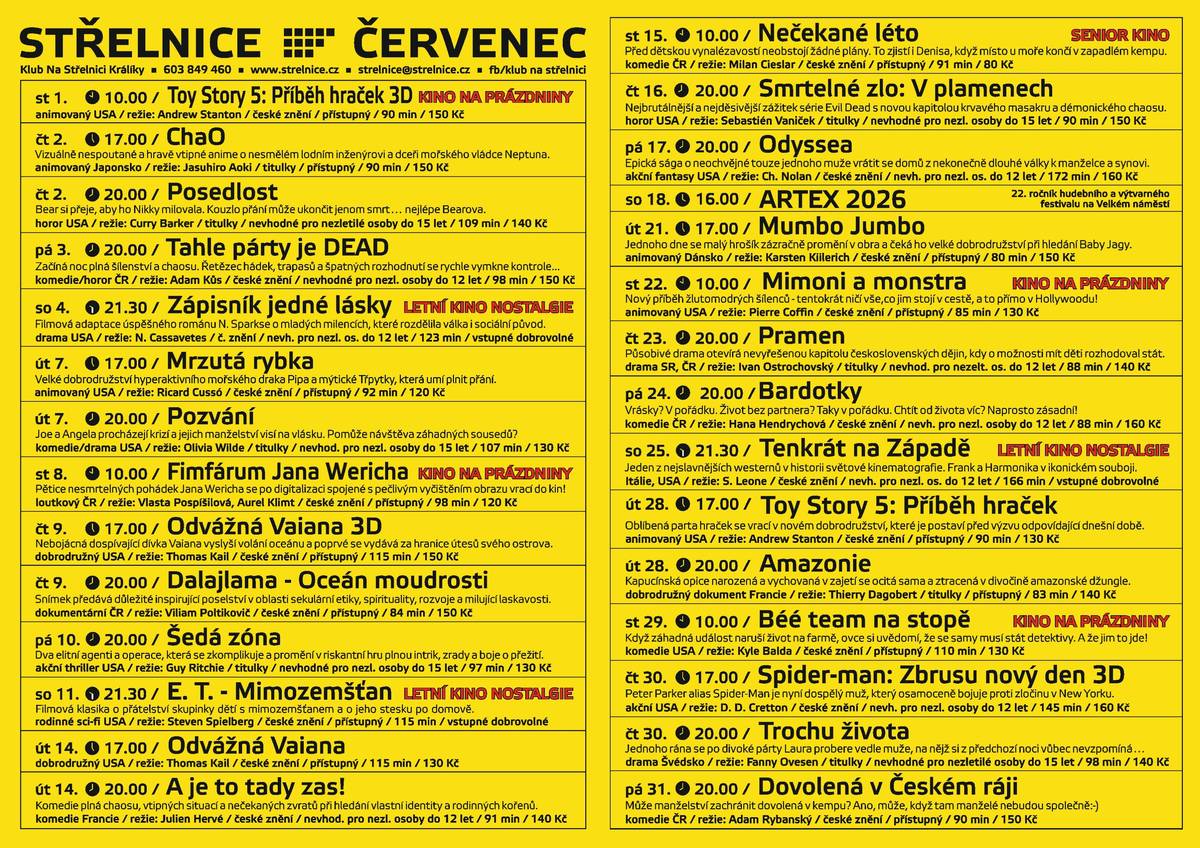 Program červenec 2026.
