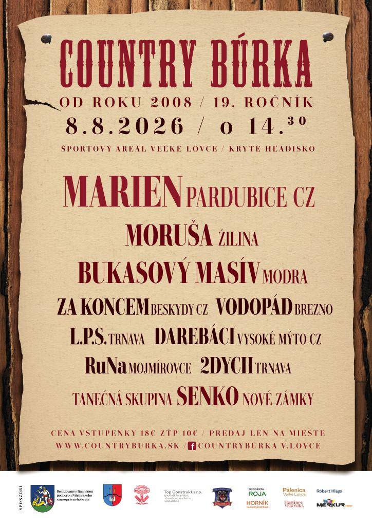 Country búrka 2026