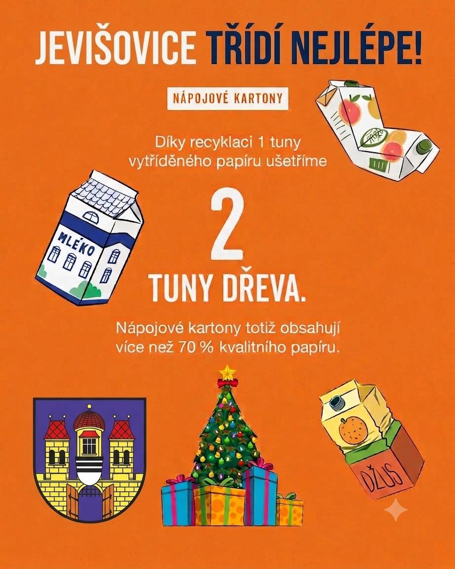 Jevišovice třídí nejlépe — a příroda nám za to tleská! Každý správně vytříděný obal je malý hrdinský čin: pomáhá šetřit přírodu, snižuje náklady městečka a ve výsledku potěší i naši vlastní peněženku. Takže třiďme dál — protože když se do toho pustí Jevišovice, stojí to za to!