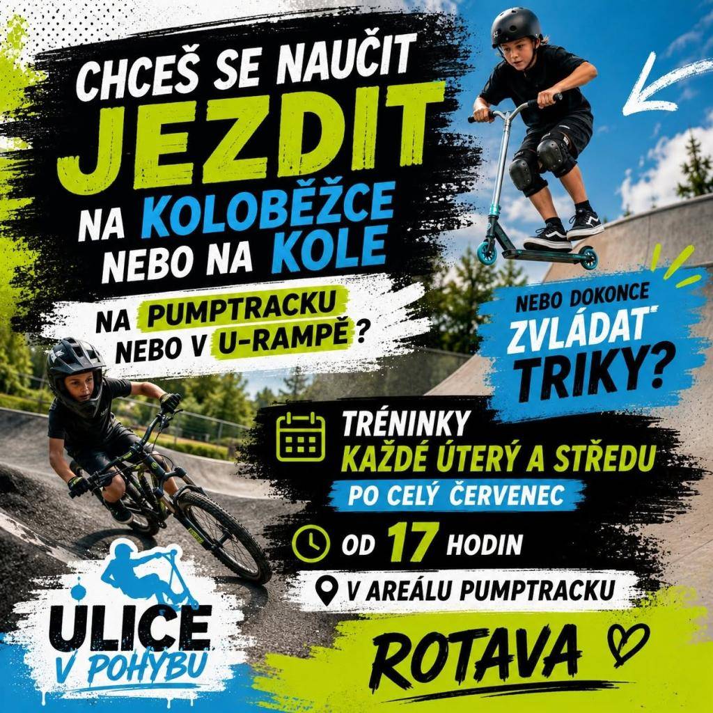 Chceš se naučit jezdit na pumptracku? Nebo posunout své triky na vyšší úroveň?