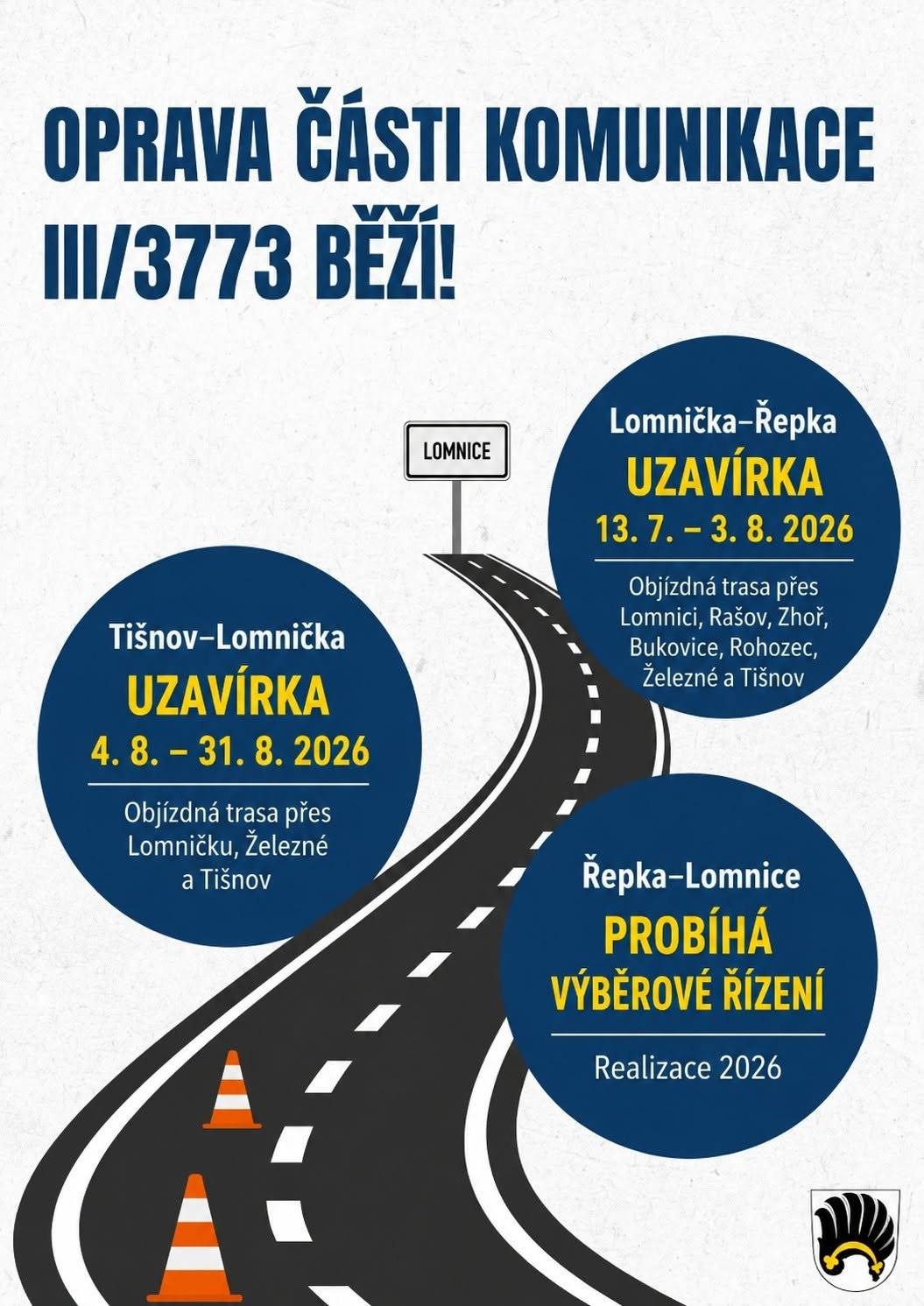 Viz informace na přiloženém obrázku. Oprava úseku Lomnice-Brumov je dle informací od SÚS plánována na rok 2027.