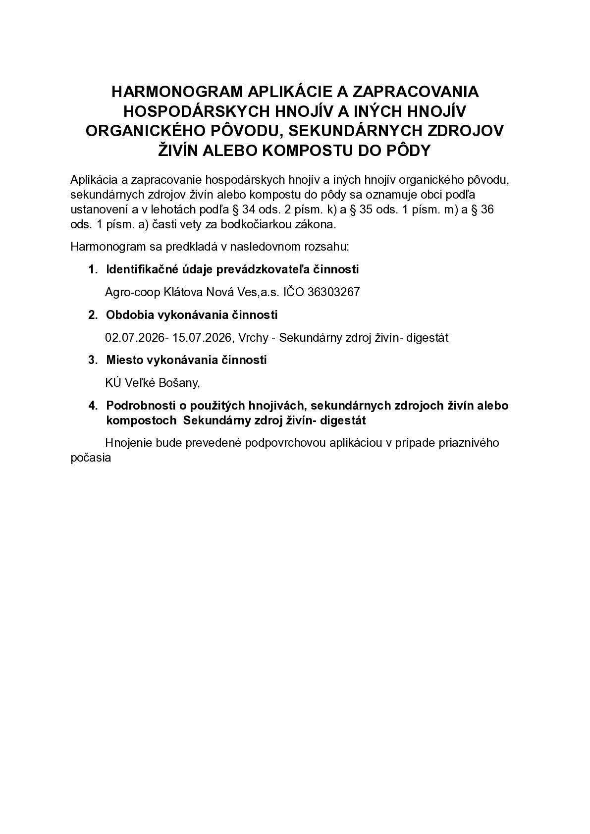 Upozornenie pre občanov