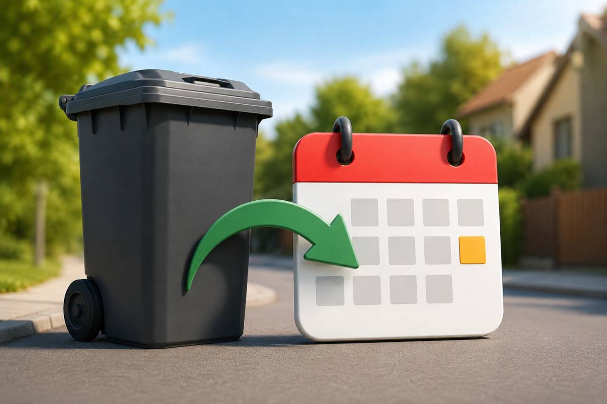Z důvodu státního svátku dochází ke změně termínu svozu komunálního odpadu.  Svoz, který měl proběhnout v pondělí 6. července 2026, bude přesunut na úterý 7. července 2026.