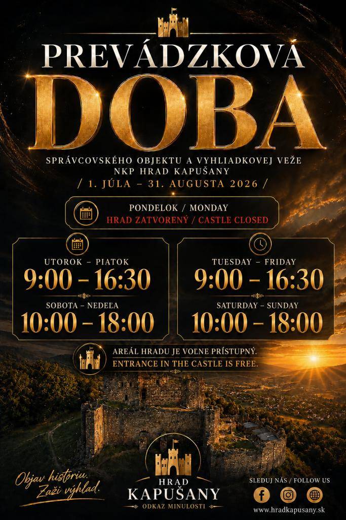 prevádzková doba od 1.7-31.8.2026
