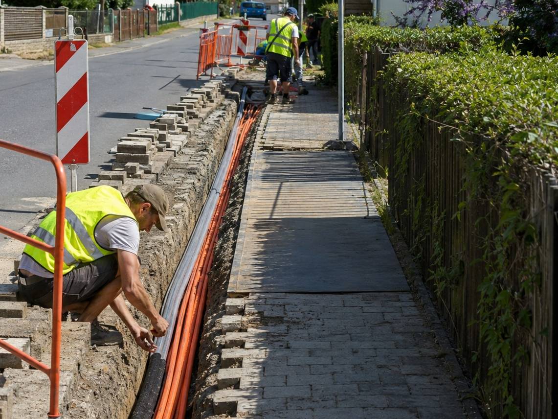 Od středy 8. července 2026 bude v lokalitě Rybní Důl probíhat pokládka optické sítě, kterou bude zajišťovat společnost FIBERNET. Práce budou probíhat především v chodnících. V souvislosti s nimi může dojít k dočasnému omezení pohybu chodců a ke zhoršené průchodnosti některých úseků. Prosíme občany o zvýšenou obezřetnost při pohybu v dotčené lokalitě a zároveň děkujeme za pochopení a trpělivost po dobu realizace prací.