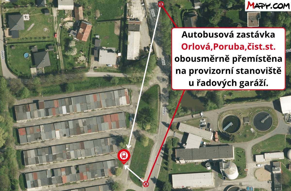 Z důvodu opravy kanalizační šachty uprostřed vozovky, která si vyžádá uzavírku ulice Zátiší v Orlové-Lutyni, dojde od středy 8. července do neděle 12. července 2026 k dočasné změně tras autobusových linek 501, 553 a 558 a bude změněna obsluha dotčených zastávek:  Orlová,Poruba,čist.st.  Zastávka bude obousměrně přemístěna na...