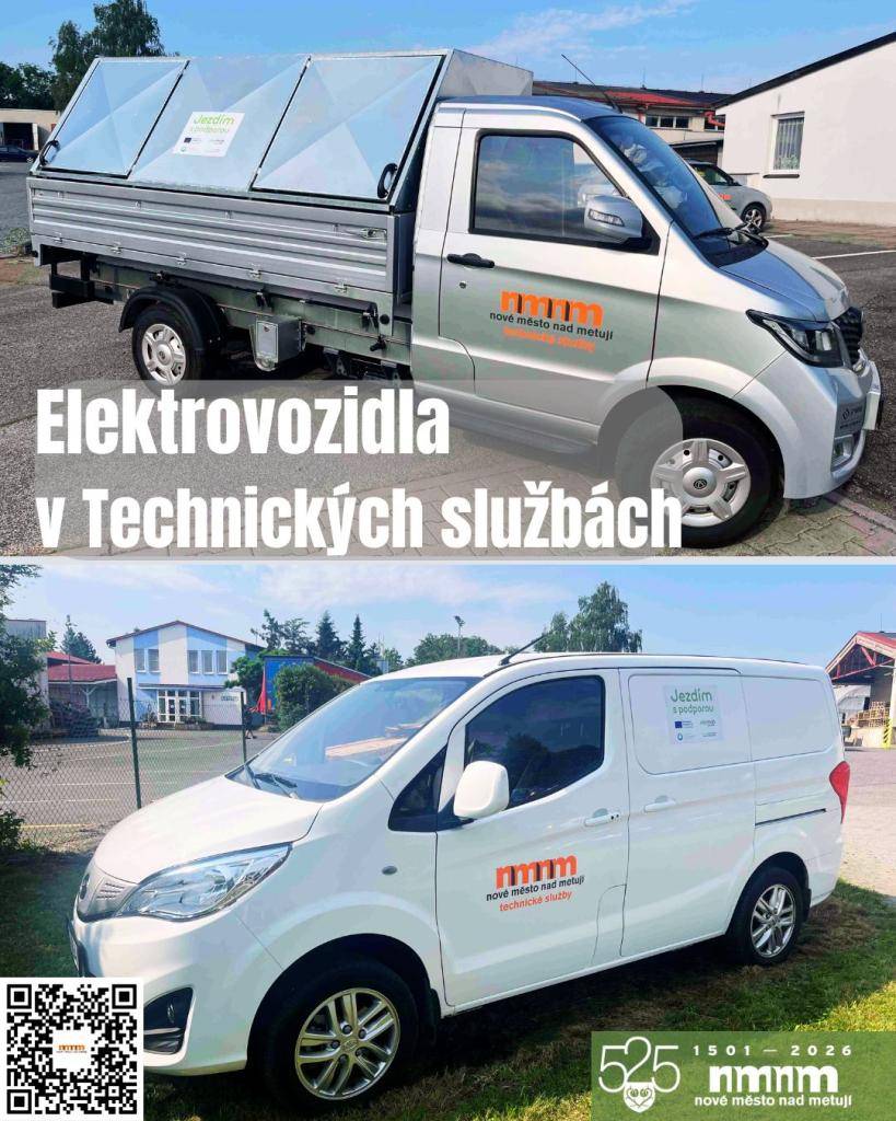 Technické služby mají dvě nová elektrovozidla