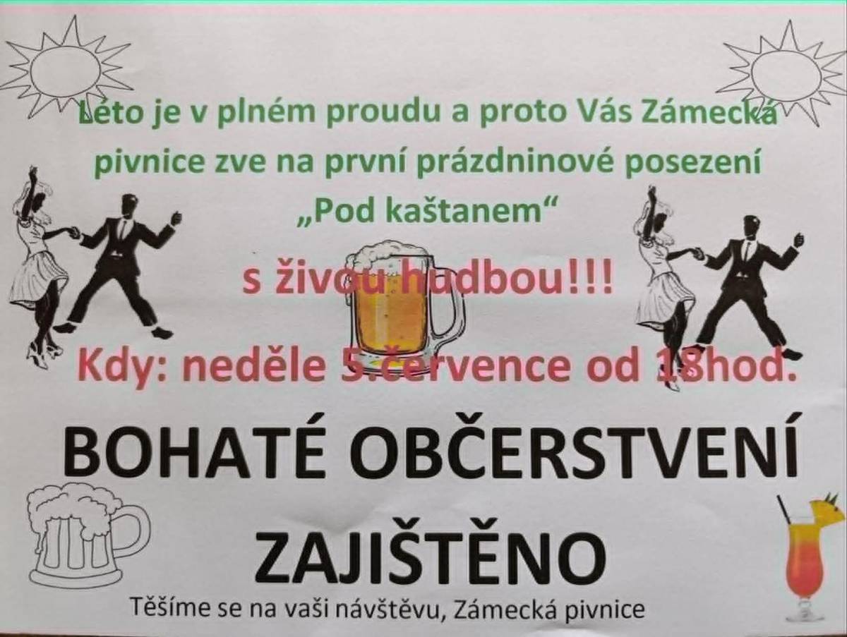 zámecká pivnice  - posezení s živou hudbou