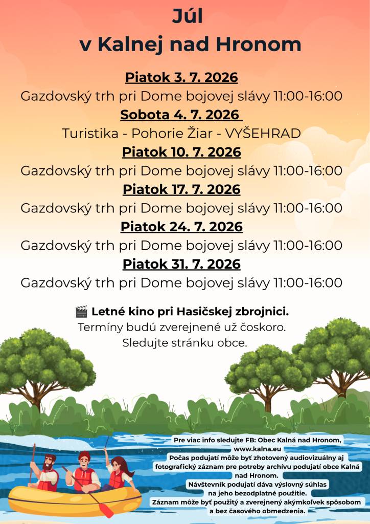 Júl v Kalnej nad Hronom
