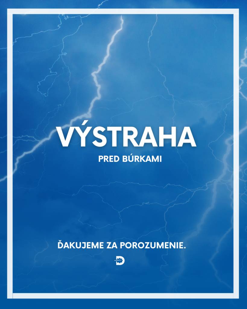 Počas dnešného dňa majú Slovensko zasiahnuť silnejšie búrky. SHMÚ varuje pred silným dažďom, ale aj vetrom.