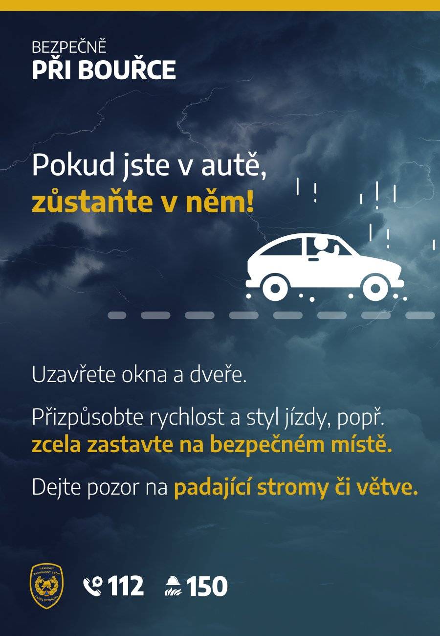 Bezpečně při bouřce a Extrémní teploty-zásady pro zvládnutí