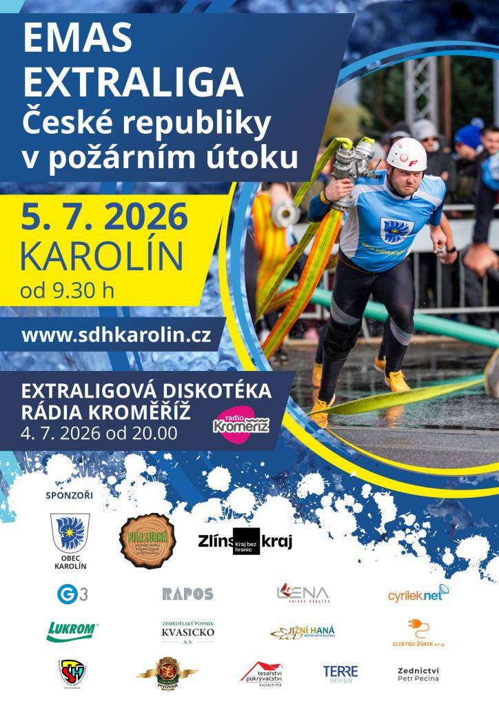 Závody se uskuteční v neděli 5.7.2026 od 9:15 hodin, kdy začínají slavnostním nástupem soutěžních družstev. Závody jsou zařazeny do seriálu extraligy ČR v požárním útoku a Podhostýnské hasičské ligy.