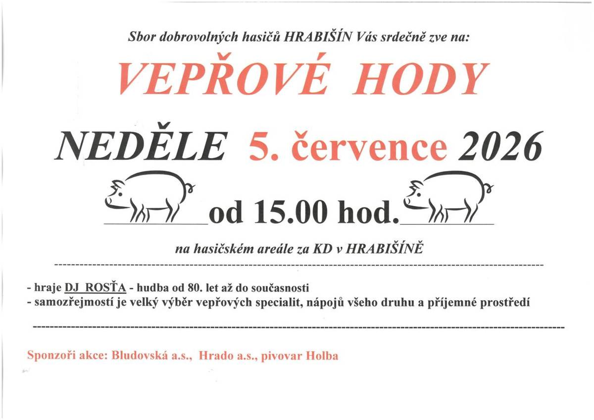 5.července 2026 od 15:00 hodi