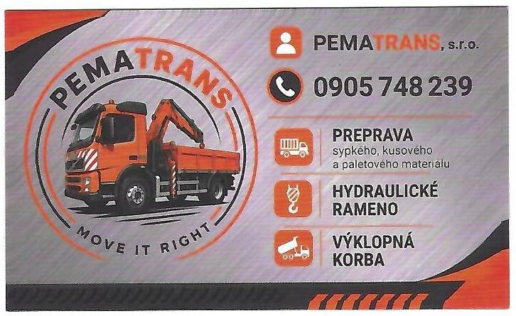 Preprava sypkého, kusového a paletového materiálu.