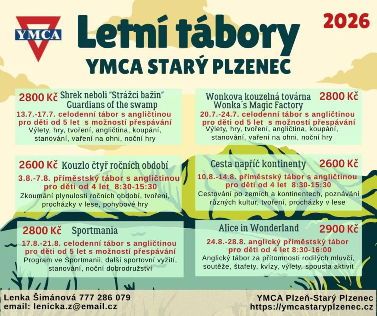 13.7-17.7. Shrek neboli "Strážci bažin"  20.7-24.7. Wonkova kouzelná továrna  3.8.-7.8. Kouzlo čtyř ročních období  10.8.-14.8. Cesta napříč kontinenty  17.8.-21.8. Sportmania  24.8.-28.8. Alice in Wonderland