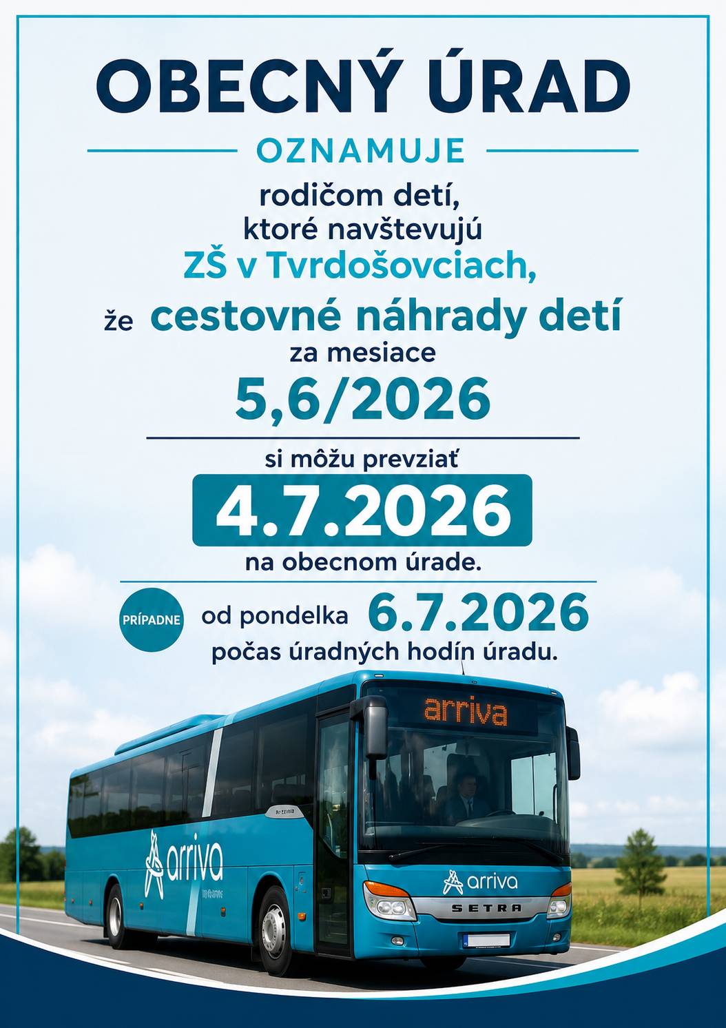 Cestovné náhrady detí...