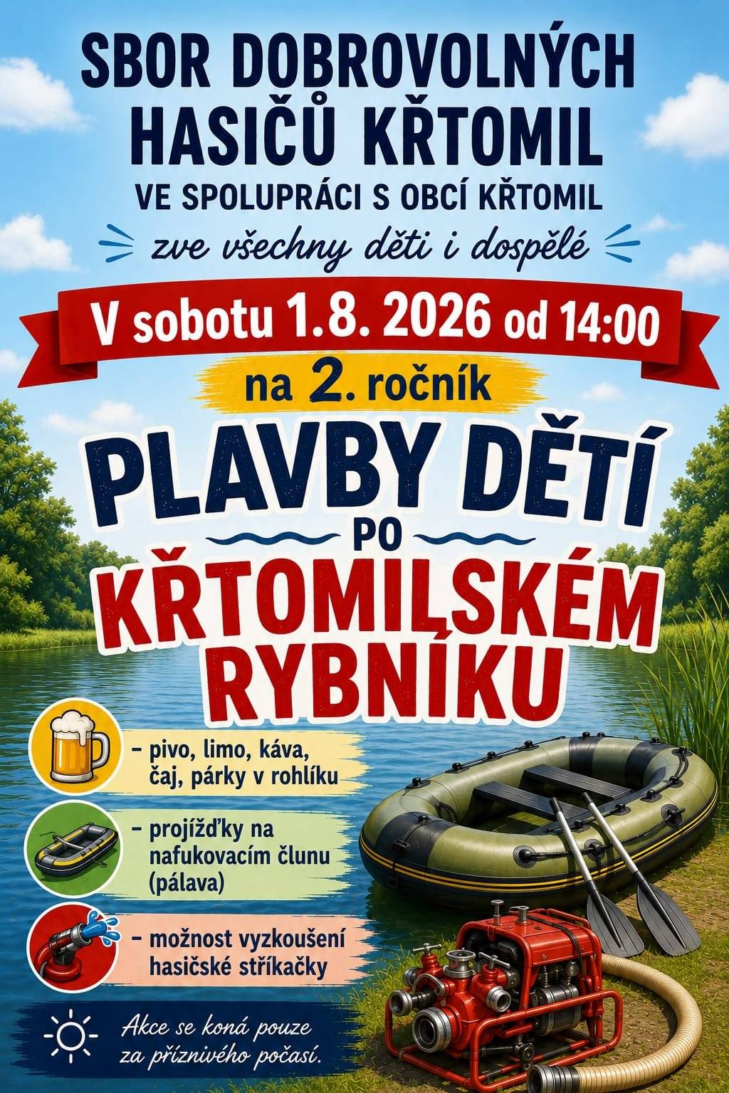 sobota 1.8.2026 od 14:00 hodi