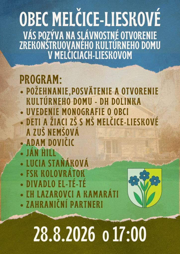 1. Deň obce - Slávnostné otvorenie KD