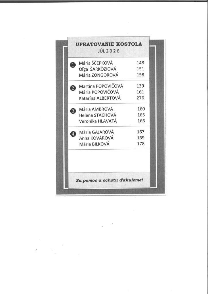 a mesiac júl 2026