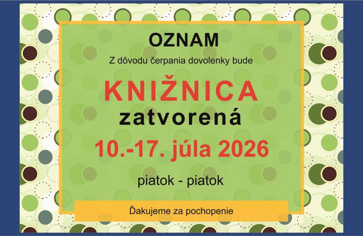 Čerpanie dovolenky v mesiaci júl 2026