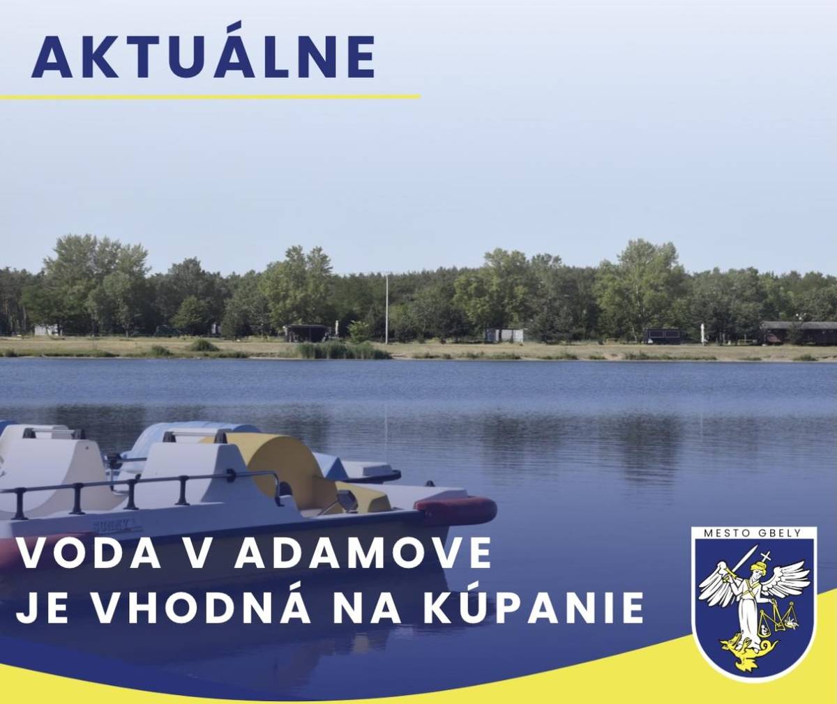 Máme pre vás skvelú správu na začiatok letnej sezóny.  Regionálny úrad verejného zdravotníctva vykonal kontrolu kvality vody na našom Štrkovisku Gbely Adamov. Výsledky laboratórnych rozborov potvrdili, že voda plne vyhovuje všetkým hygienickým normám a požiadavkám na kvalitu.