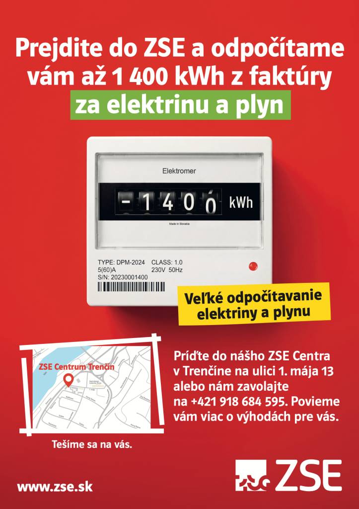 Oznam ZSE Centra v Trenčíne