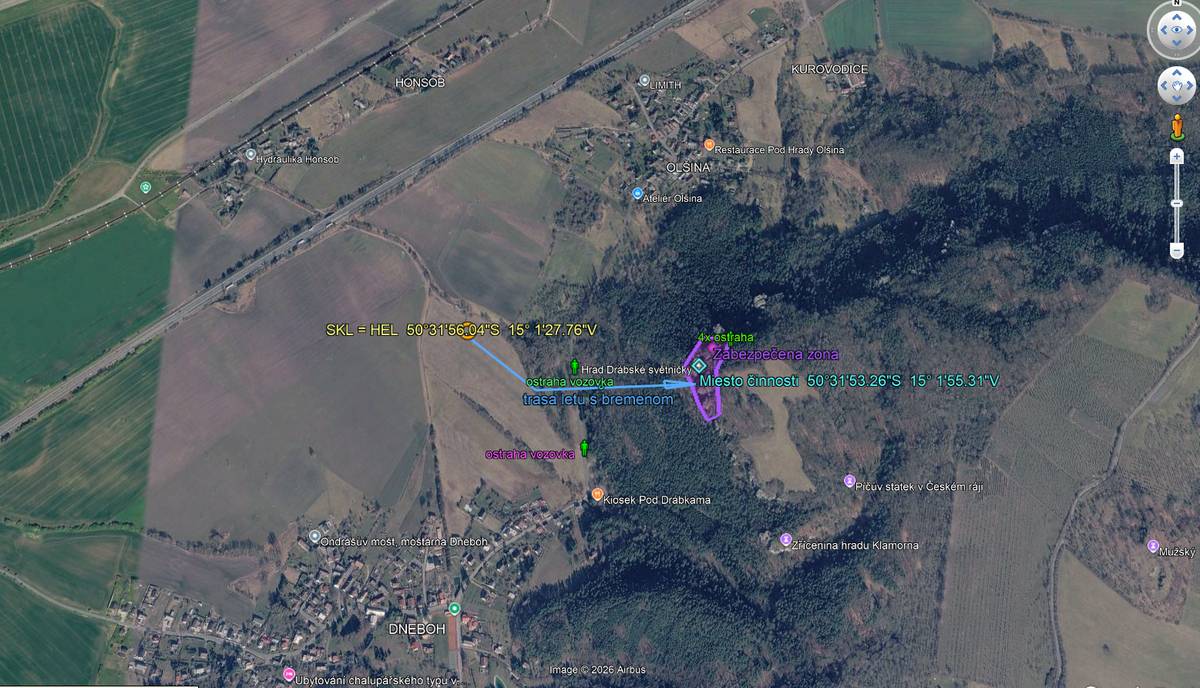 Společnost TECH-MONT Helicopter company, s.r.o. informuje, že od čtvrtka 9.7. do soboty 11.7.2026 bude provádět transport materiálu na opravu skalního hradu Drábské světničky. Vrtulník se v lokalitě bude pohybovat v ranním čase 5–7:00 hodin a ve večerním čase v rozmezí 20–21:00 hodin.