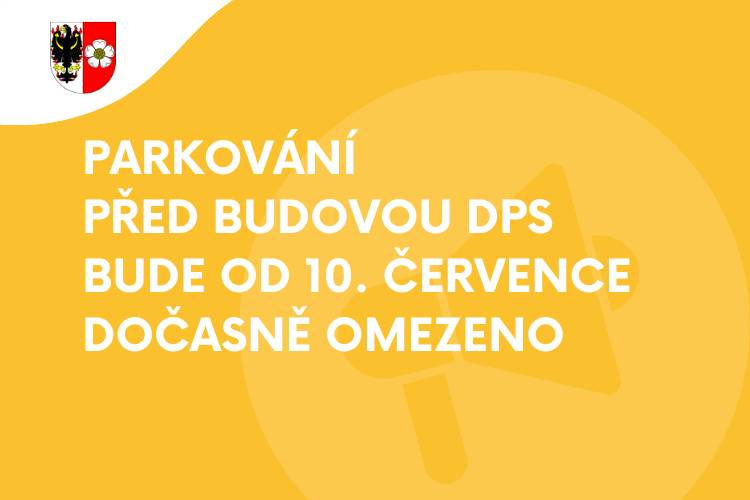 Od pátku 10. července do úterý 14. července budou v ulici Jungmannova probíhat dokončovací práce na nové vozovce. Žádáme občany, aby po dobu jejich realizace neparkovali svá vozidla před budovou Domu s pečovatelskou službou (DPS).