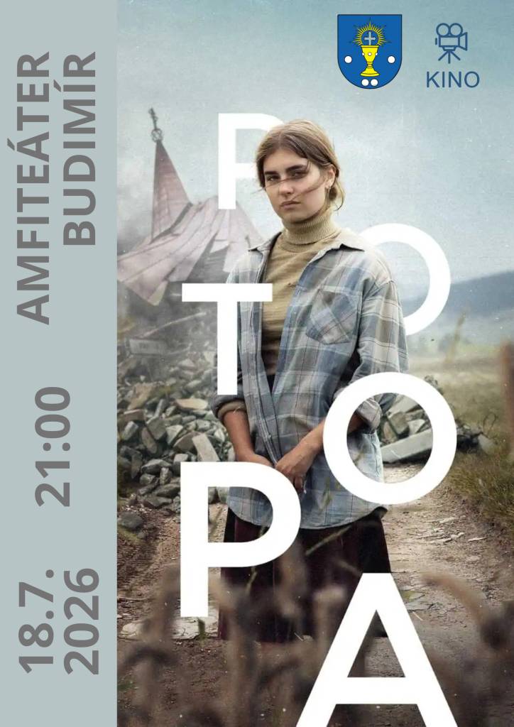 Pozývame do letného kina!  Film Potopa rozpráva príbeh z Československa z roku 1980. Mara má 15 rokov a túži sa stať pilotkou. Jej otec Alexander, rusínsky roľník a vdovec,trvá na tom, aby zostala doma a pokračovala v práci na rodnej pôde. Po zatopení obce obaja sa musia vyrovnať so stratou domova.