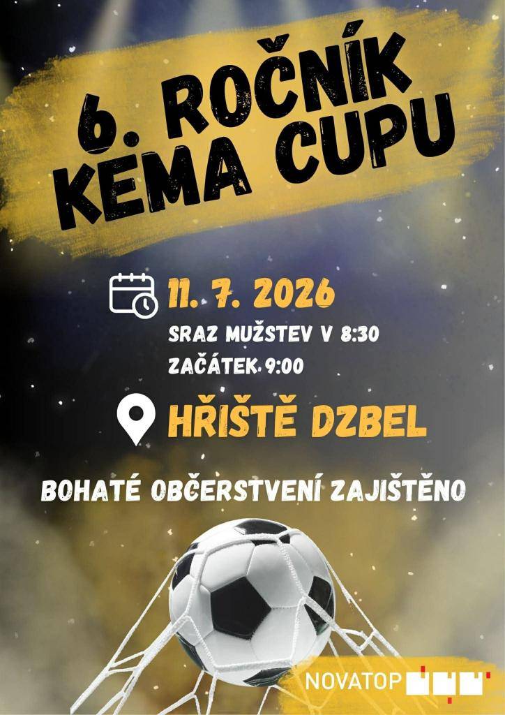 6. ročník vzpomínkového turnaje v malé kopané Kema Cup.