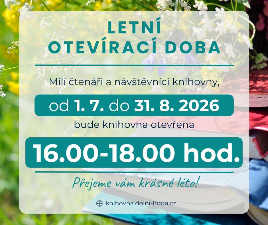 Provoz knihovny během prázdni