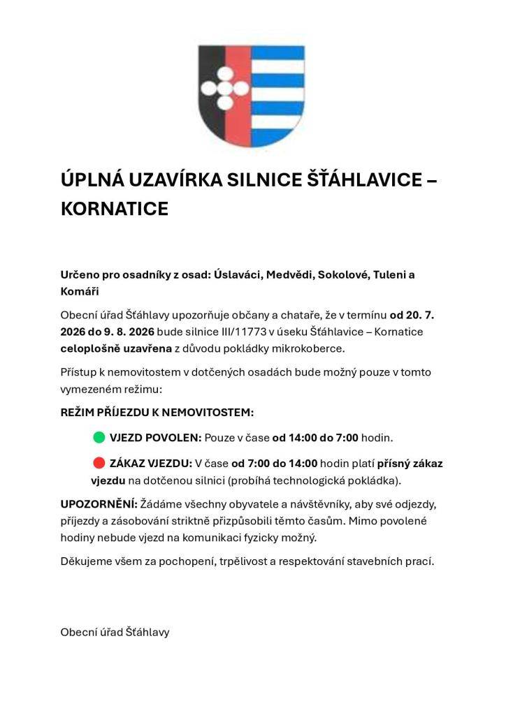 Určeno pro osadníky z osad: Úslaváci, Medvědi, Sokolové, Tuleni a Komáři.