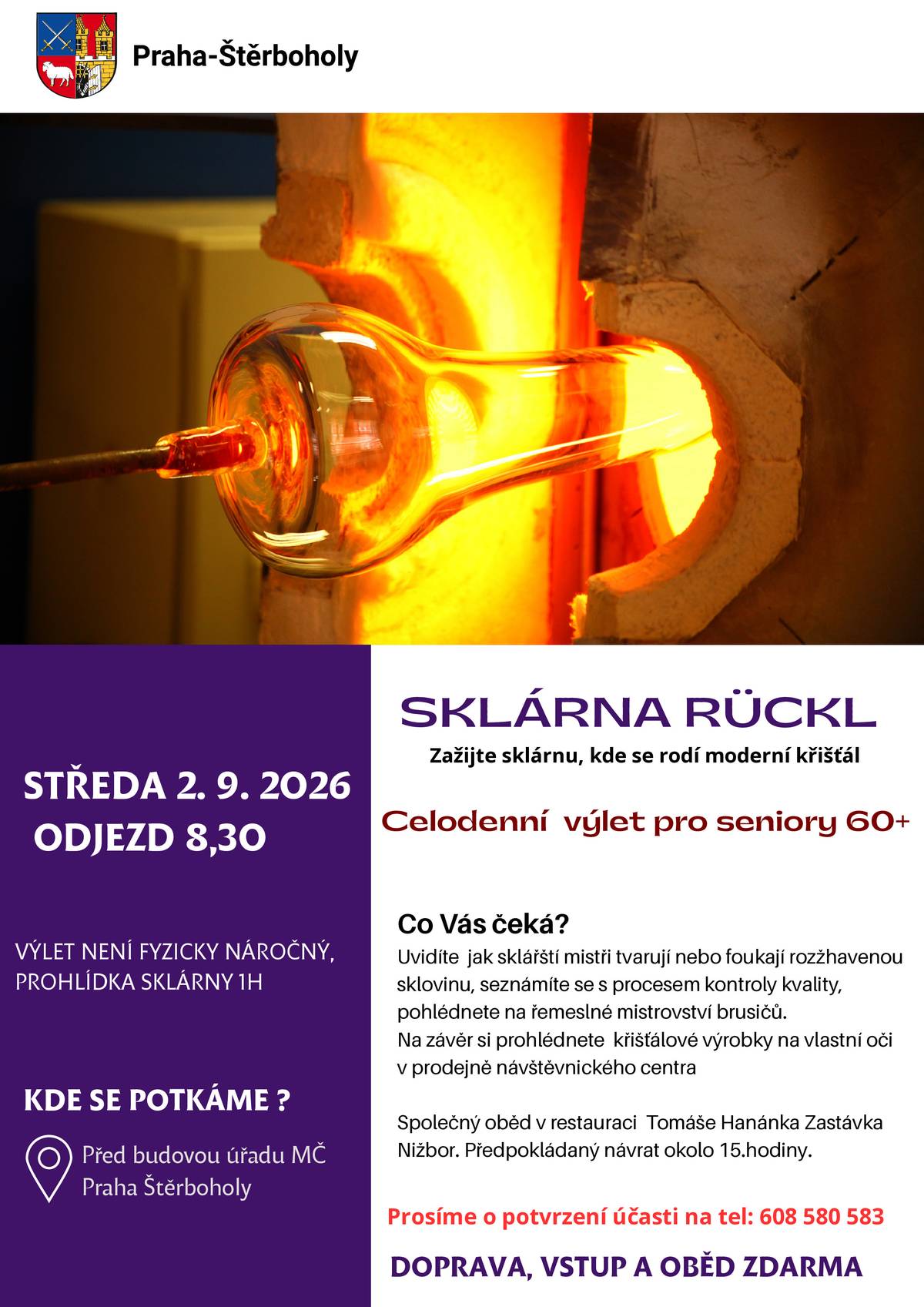 Výlet do sklárny Ruckl - Nižbor