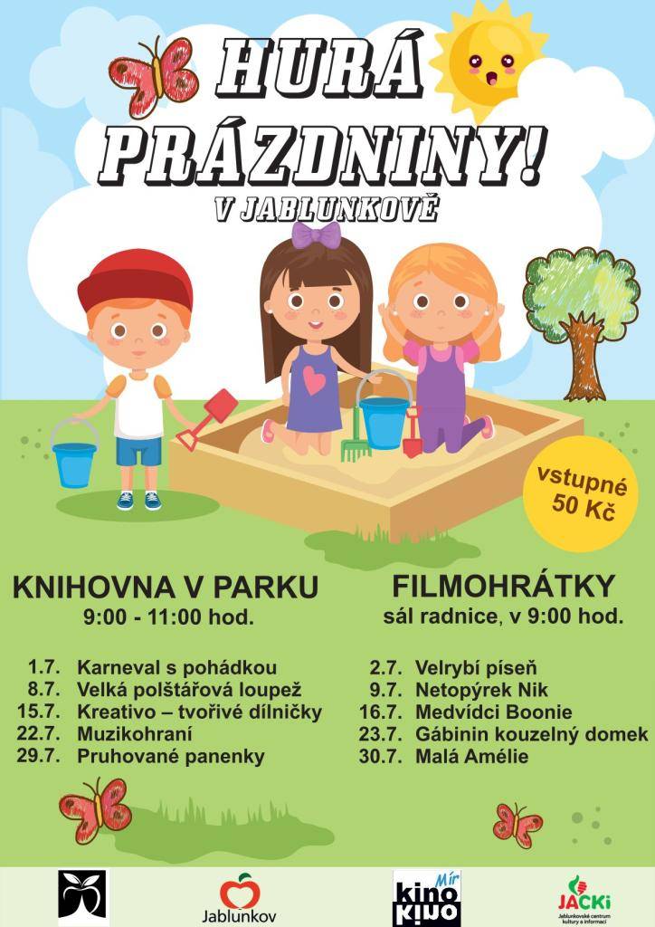 Jablunkovské centrum kultury a informací zve na kulturní akce v měsíci červenci - viz plakáty.