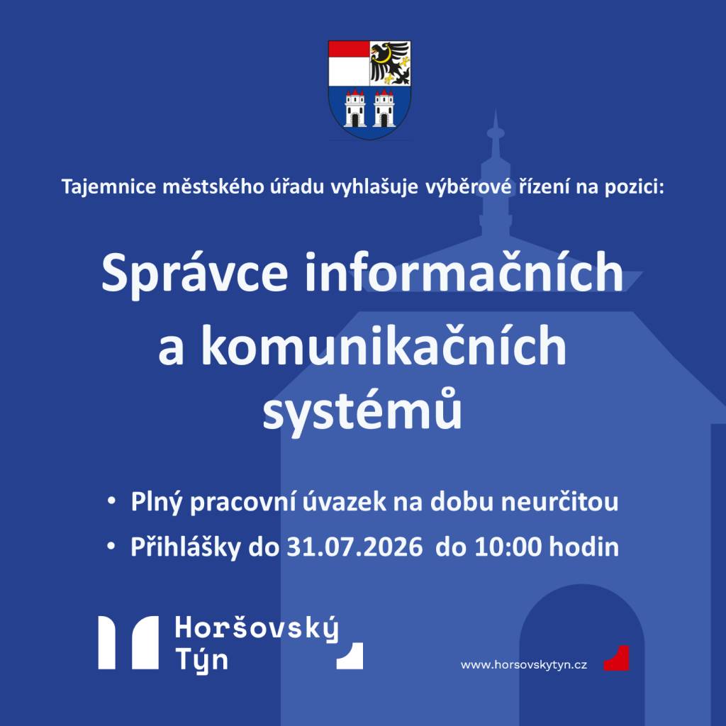 Lhůta pro podání přihlášky je do 31.07.2026 do 10:00 hodi