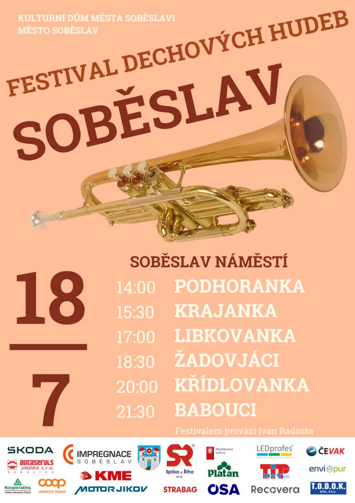 Festival dechových hudeb v Soběslavi - náměstí Soběslav