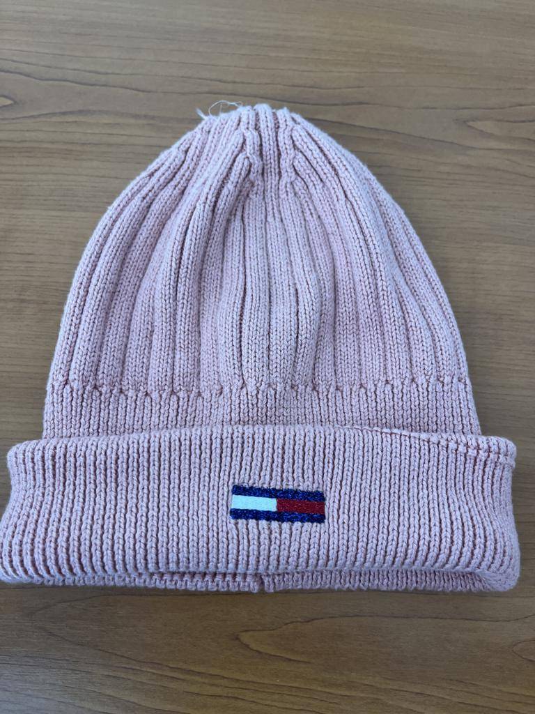 Dětská růžová čepice značky Tommy Jeans
