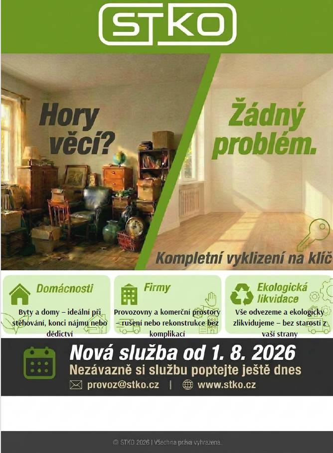 Nová služba kompletního vyklízení STKO Mikulov.