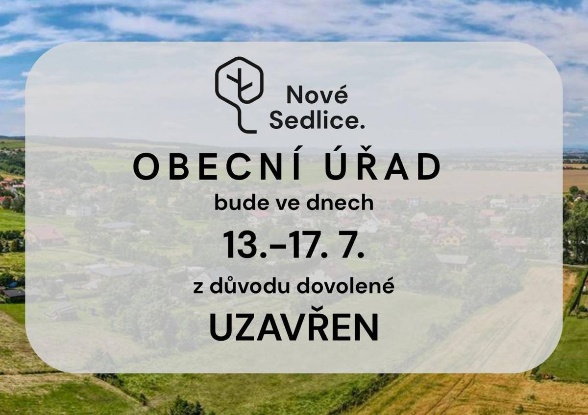 Upozorňujeme občany...