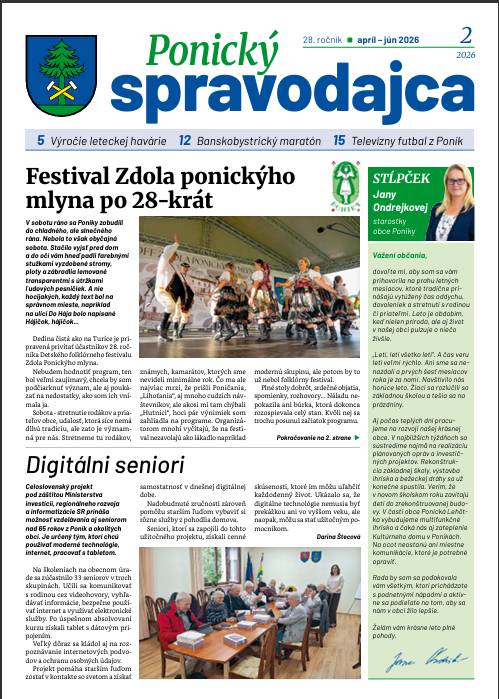 Prečítajte si o udalostiach, ktoré sa udiali v našej obci v období  od apríla do júna 2026.